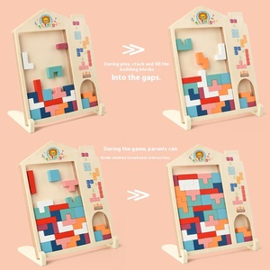 Trẻ em tương tác giáo dục đồ chơi đa chức năng cho Câu Đố ba chiều xây dựng khối trò chơi hướng dẫn sử dụng Não Đồ chơi bằng gỗ - Product Image 4