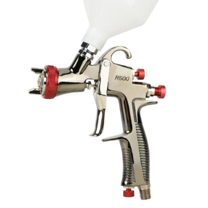 <span class=keywords><strong>Pistolet</strong></span> de pulvérisation à gravité LVLP R500 600cc pour voiture et tôle automobile, finition chromée noire personnalisable OEM - Product Image 1