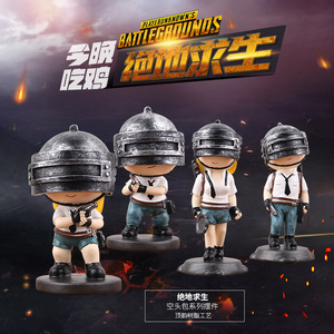 PUBG Figurines Resin Collectible Art Sculpture Abstract Cartoon Character Model Toy Gift Decor - Product Image 1