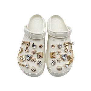 2025 accessoires de bricolage de qualité supérieure cristal cubique diamant chaîne chaussures décoration sabots breloques de chaussures - Product Image 5