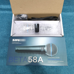 Micrófono Dinámico Cardioide con Cable <span class=keywords><strong>Shure</strong></span> Beta58A, Profesional <span class=keywords><strong>para</strong></span> Canto, KTV, Uso Doméstico, Grabaciones Vocales, Portátil - Product Image 2