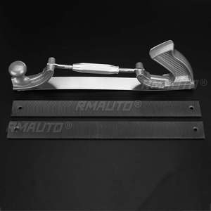 Lima de acero de 14 pulgadas con dientes fresados y curvos, tamaño S/M, con marco ajustable, para pulido de carrocerías y paneles metálicos, con soporte para lima - Product Image 2