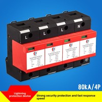 Pelindung Tegangan Transien 3 Fasa 4P SPD yang Dapat Dicolokkan AC385V T1 Modul Rel DIN untuk Sistem Kabinet Kontrol Panel Otomasi