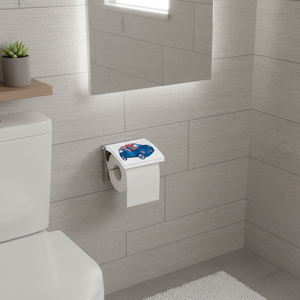 Portarotolo MSV 'Mini' in acciaio inossidabile, blu, 13 x 15 x 11,5 cm - Product Image 3