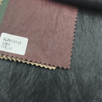 Tissu en cuir artificiel PU de nouvelle conception, 300 GSM, couleur personnalisée pour manteaux et vestes
