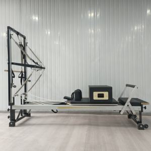 Kingace Luxe Aluminium Commercial Demi-<span class=keywords><strong>Trapeze</strong></span> Pilates Reformer Balance Core Bed <span class=keywords><strong>Machine</strong></span> de Pilates pour Studio et <span class=keywords><strong>Musculation</strong></span> - Product Image 2