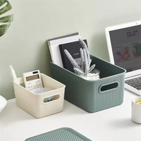 Boîte de rangement en plastique empilable avec couvercle, plusieurs tailles, boîte de rangement opaque pour articles divers avec poignées pour placard et garde-manger