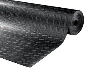 Wear-resistant durable waterproof anti slip non slip checker 5 bars rubber sheet