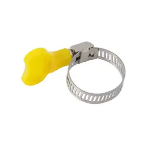 Perforated Band Stainless Steel Worm Drive Butterfly Plastic Handle American Type Hose Clamp