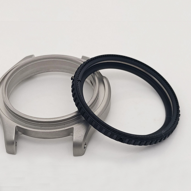 New Wholesale Factory Rotating Bezel Sapphire Crystal Fit Japan NH35 Movement Titanium Watch Cnc Watch  case
