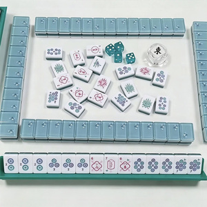 160 Tiles Butterfly Crystal Mahjong Tiles Set American Waterproof Acrylic Modern Design Mahjong For <b>Entertainment</b> - Product Image 5