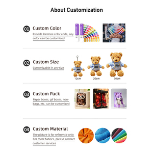 Shengye dệt kim đồ chơi nhồi bông plushies tùy chỉnh sang trọng dễ thương Amigurumi Gấu trúc nhồi bông sang trọng đồ chơi động vật hoang dã gấu trúc Crochet búp bê sang trọng - Product Image 5
