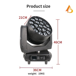 Nouvel arrivage : Projecteur à tête mobile 19x40W RGBW 4-en-1 DMX Bee Eye LED - Product Image 5