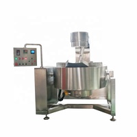 Machine à remuer la cuisson industrielle Machine automatique de production de confiture de fruits Bouilloire électrique à enveloppe planétaire
