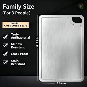 316 Pure Titanium <strong>Chopping</strong> <strong>Block</strong> Moisture &amp; Mold-Proof Cutting Board for Vegetables Fruits &amp; Cooked Food - Product Image 3
