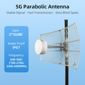 Antena Parabólica Externa V9 9dBi RHCP 698-6000MHz con <span class=keywords><strong>Cable</strong></span> Coaxial LMR300 para Router WiFi TP-Link, Netgear y ZTE - Product Image 5