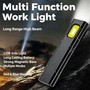 EDC Mini Hoge-Helderheid COB Magnetische Zaklamp Ultradun Design ABS Materiaal Oplaadbaar Met Penclip Voor Werkplaatsgebruik - Product Image 6