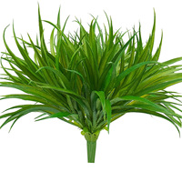 Simulierter Chlorophytum Comosum Blumenstrauß Heim-Gartendekoration Künstliche Blume Blumenzweig Farbiger Strauß
