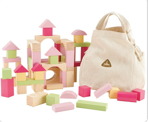 HY Blocchi di Costruzione in <span class=keywords><strong>Legno</strong></span> Massiccio, 100 Pezzi, Gioco Educativo Digitale per Bambini di 2-3-4 Anni - Product Image 4