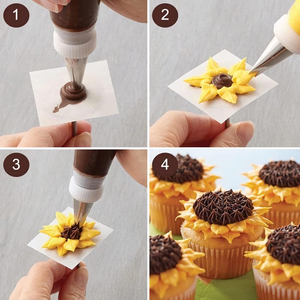 Ensemble de 5 douilles à pâtisserie de haute qualité en acier inoxydable, douilles à glaçage, embouts pour poche à douille, outil de décoration de pâtisserie - Product Image 6