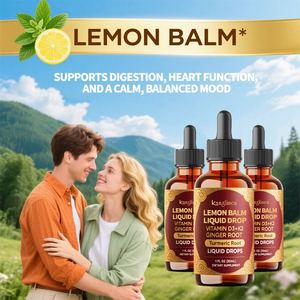 Tetesan larutan campuran relaksasi alami | Ekstrak Lemon Balm untuk menghilangkan stres & suplemen cair potensi tinggi tidur lebih baik - Product Image 2