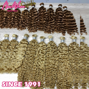 Extension per capelli ricci all'<span class=keywords><strong>italiana</strong></span> boho, senza trama, in capelli umani vergini grezzi, in bundle - Product Image 1