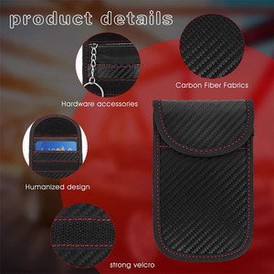 Bolsa Faraday de Fibra de Carbono para Llaves, Protector de Jaula Faraday, <span class=keywords><strong>Bloqueador</strong></span> de Señal RFID para Automóvil, Funda Anti-Robo, Anti-Hacking - Product Image 6