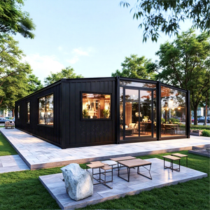 Cabane <span class=keywords><strong>de</strong></span> <span class=keywords><strong>vacances</strong></span> extensible <span class=keywords><strong>de</strong></span> 30 pieds avec toit incliné, terrasse avant, salle <span class=keywords><strong>de</strong></span> bain, cuisine, imperméable, assemblage rapide, <span class=keywords><strong>maison</strong></span> préfabriquée en conteneur, personnalisable - Product Image 2