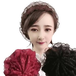 Solid Color Lace Muslim Pleated Headscarf <b>Hat</b> Women, Islamic Arab Headscarf, Eco-friendly, Breathable, Suitable <b>for</b> All Seasons - Product Image 5