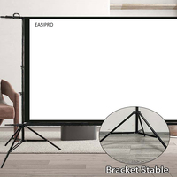 Écran de projection portable en polyester pour l'extérieur, pliable, 16:9 HD, écran de projection de film 120 pouces, home cinéma
