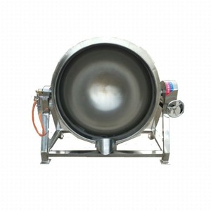 Stainless Steel 50L- 600L Industrial Jacketed Kettle With Agitator Sanitary Porridge Soup Boiler Mixing Cooking Jacketed Kettle - Product Image 4