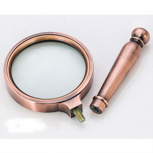 <span class=keywords><strong>Loupe</strong></span> optique en alliage de zinc 5X 65 mm, <span class=keywords><strong>loupe</strong></span> de poche, <span class=keywords><strong>lecture</strong></span> de livres pour personnes âgées, couleur bronze doré - Product Image 4