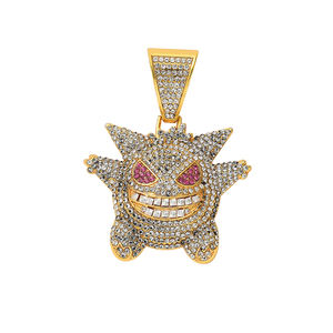 Mote Hip Hop smykker pequeño diablo anheng Gengar formet halskjede - Product Image 2