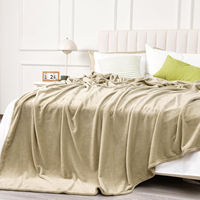 Couverture en molleton matelassé ultra douce et légère en peluche de luxe 300GSM Queen Size pour toutes les saisons-Convient au lit, au canapé-chaise