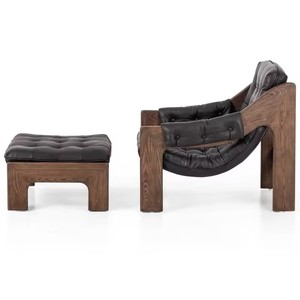 Sáng Tạo Thời Trung Cổ rắn gỗ đơn da sofa cho nhà văn phòng bar phòng khách ban công phòng ngủ phong cách Bắc Âu phòng chờ ghế - Product Image 6