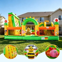 Château gonflable commercial de qualité supérieure avec mur d'escalade pour fêtes d'enfants en extérieur, thème anniversaire, événement
