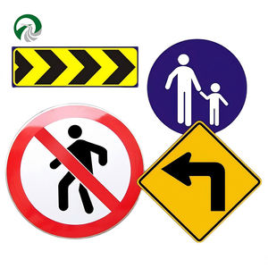 الشركات المصنعة مخصص الألومنيوم عالية الجودة عاكسة لوحة الطباعة تحذير سلامة الطريق way - Product Image 3