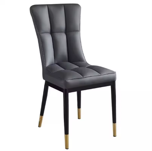 Silla de Escritorio Moderna Minimalista de Cuero PU con Respaldo Alto, Cojín Suave y Grueso, Cómoda y Duradera para Oficina en Casa o <span class=keywords><strong>Apartamento</strong></span> - Product Image 5