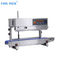 Scelleuse à bande continue automatique FRBM-810II avec impression d'encre, sachets alimentaires, machine de codage par transfert thermique tout-en-un