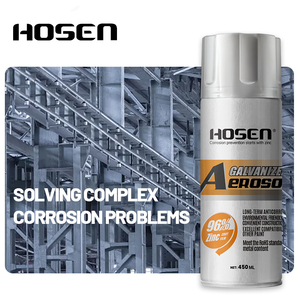 HOSEN 96% High Zinc Cold Galvanizing Spray <b>Paint</b> Aerosol for Long-Lasting Rust Protection - Product Image 3