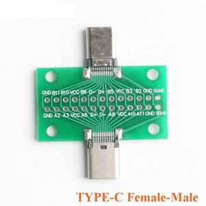 Usb 3.1-Aansluiting Type C Adapter Plaat Pcb Board Vrouwelijke Mannelijk Hoofd Converter 2*13P Tot 2.54mm Transfer Test Board USB3.1 Module - Product Image 5