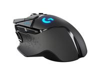 G502 MOUSE GAMING nirkabel ringan, Mouse Gaming hitam, periferal PC kualitas baik