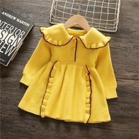 Ensemble 2 pièces en tricot pour bébé fille, cardigan crème, jupe à carreaux à col géométrique, tenue d'automne