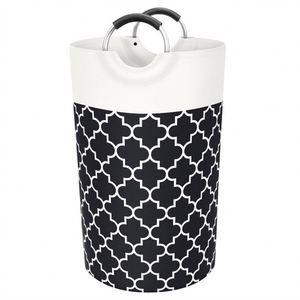 Dirty Clothes <b>Storage</b> Organizer Folding Laundry Basket Clothing <b>Collapsible</b> Laundry Basket Laundry Hamper with Alloy Handle - Product Image 1