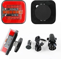 Luces de remolque inalámbricas de 10-30V para luz de matrícula, Kits de luz trasera Led magnética con control remoto