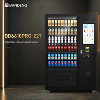 Unidad Expendedora BANDENG 6610Pro 22T con Lector de Tarjetas y Configuración de Pago en Efectivo y Monedas para Operación Minorista Diaria