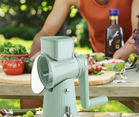 Multifunctioneel Groentesnijder Handroller Keuken Artefact Handig Pp Plastic Groothandel Groente Snijgereedschap
