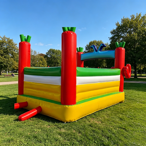 Château gonflable à thème lapin et carotte pour enfants, idéal pour les fêtes en plein air et la <span class=keywords><strong>location</strong></span> - Product Image 3