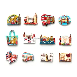 定制3D旅游伦敦纪念品英国创意树脂冰箱磁铁纪念品礼品
