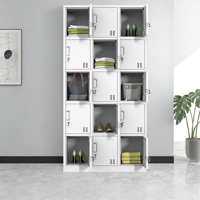 Armoire de classement en fer extensible moderne à cinq sections avec 2 tiroirs et 2 serrures - Armoire de rangement pour bureau, archivage et informations